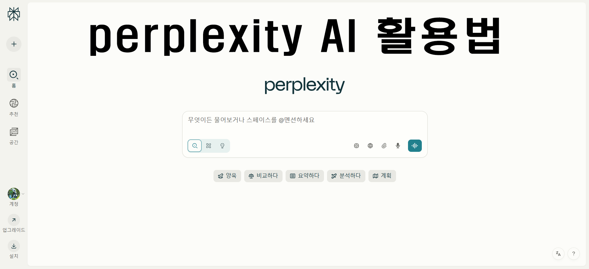 Perplexity AI 활용법
