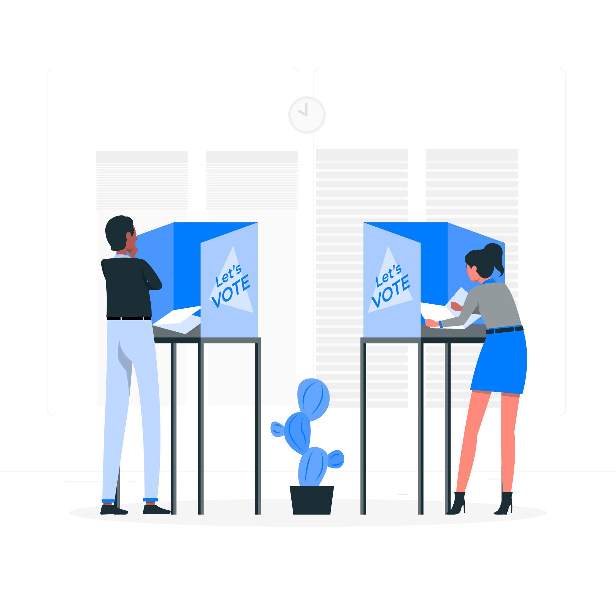 투표-일러스트레이션