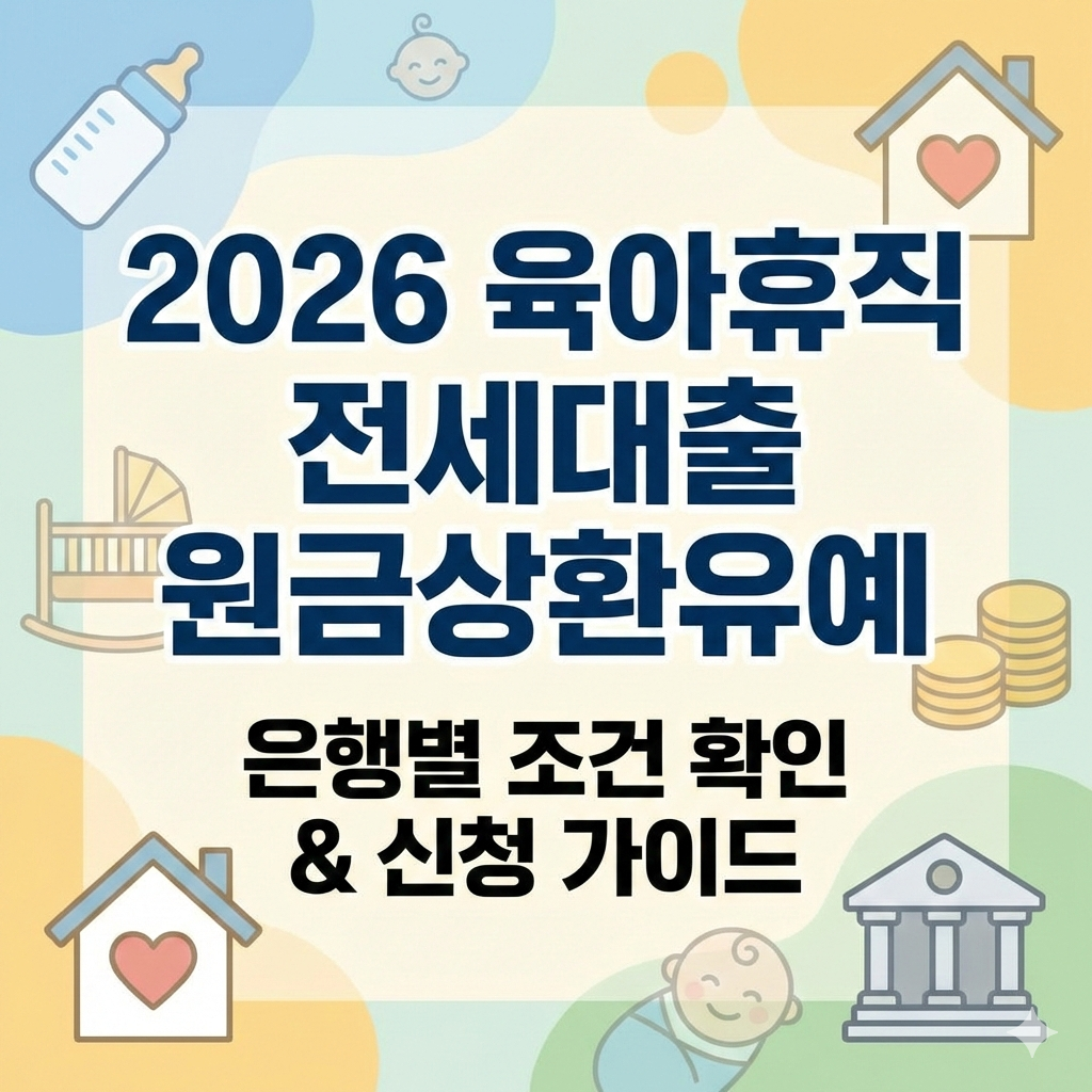 2026 육아휴직 전세대출 원금상환유예 가능 여부와 은행별 신청 가이드