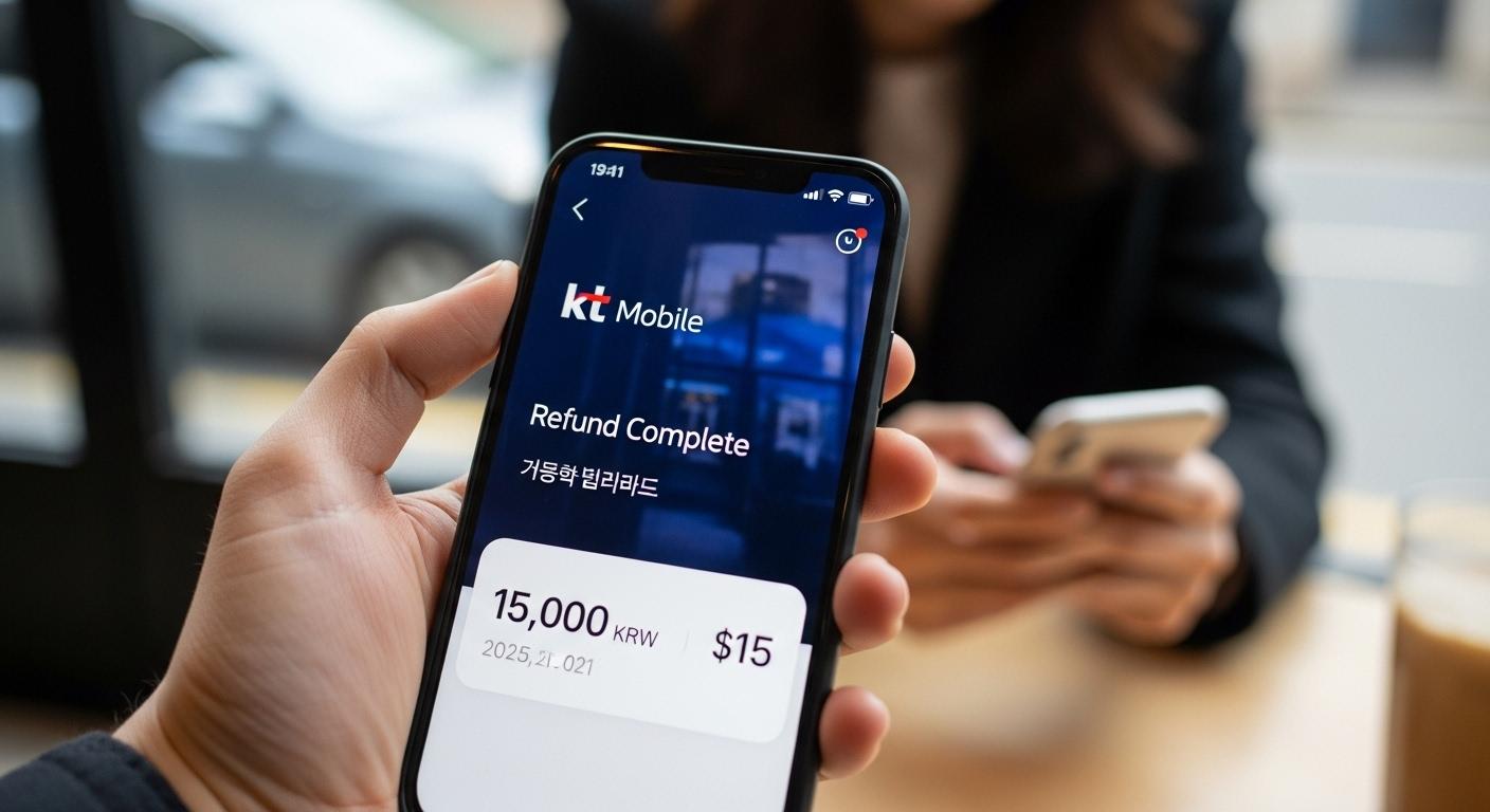 kt 휴대폰쿠폰지갑 환불