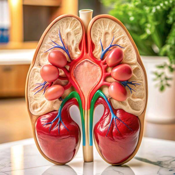 사람의 신체 일부를 보여주는 모형