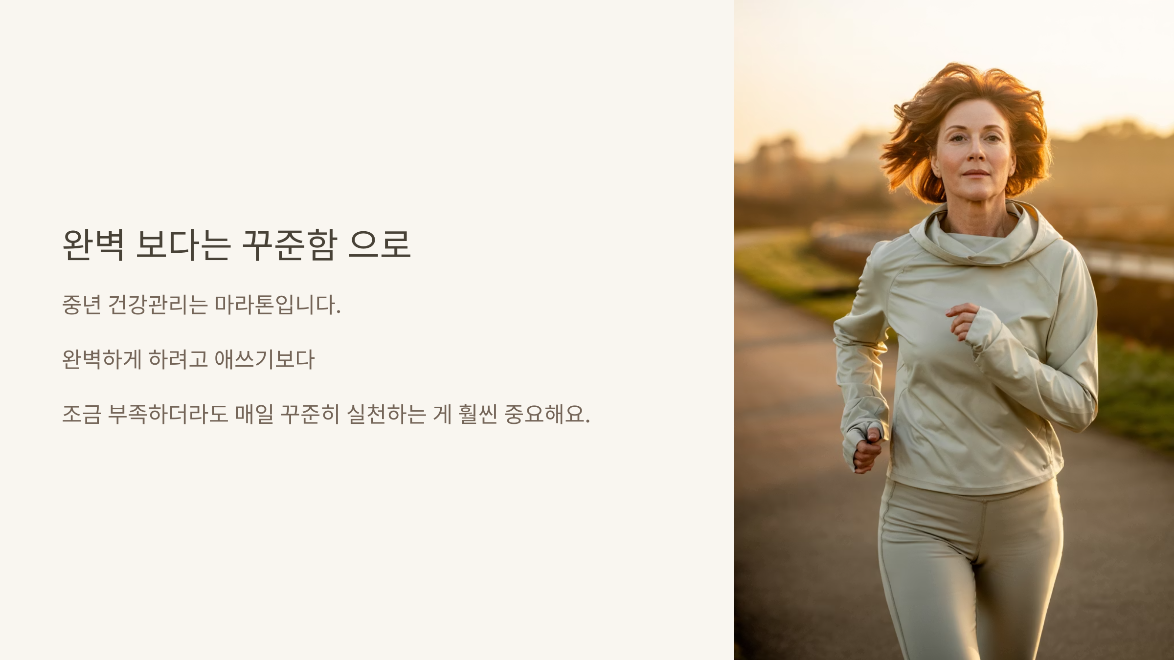 꾸준한 운동으로 건강 챙기기