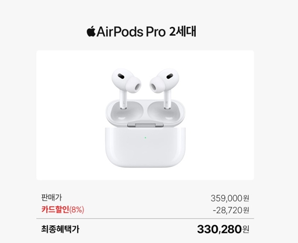 에어팟 프로 2세대 출시가격과 할인가격