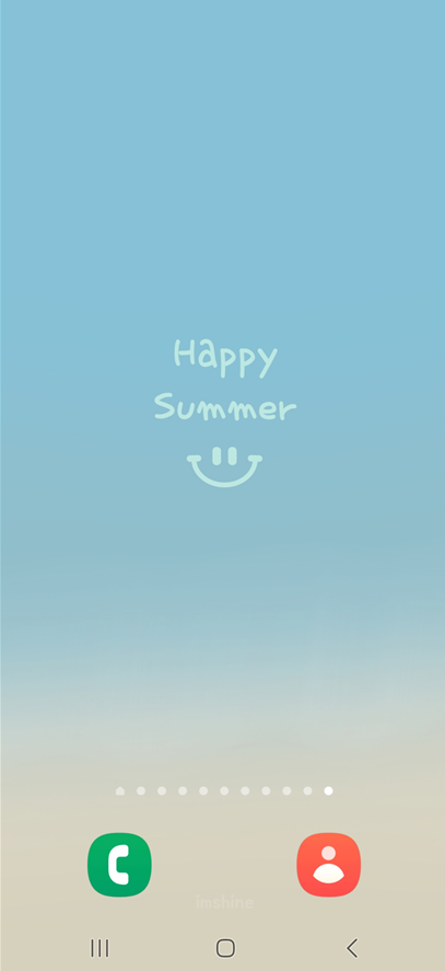 방법 1: 갤럭시 홈화면에서 빈 공간 길게 누르기