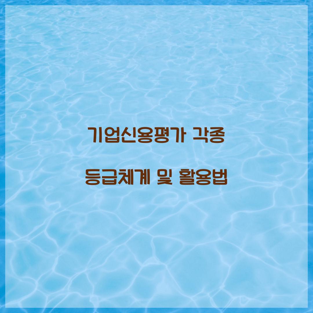 기업신용평가