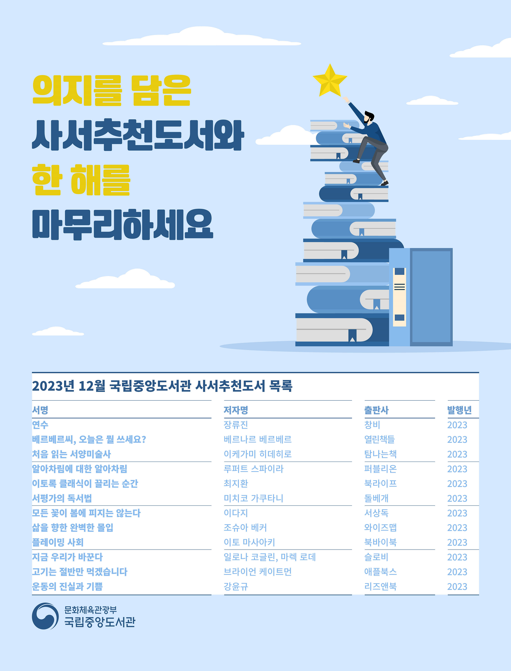 국립중앙도서관 추천 도서 목록