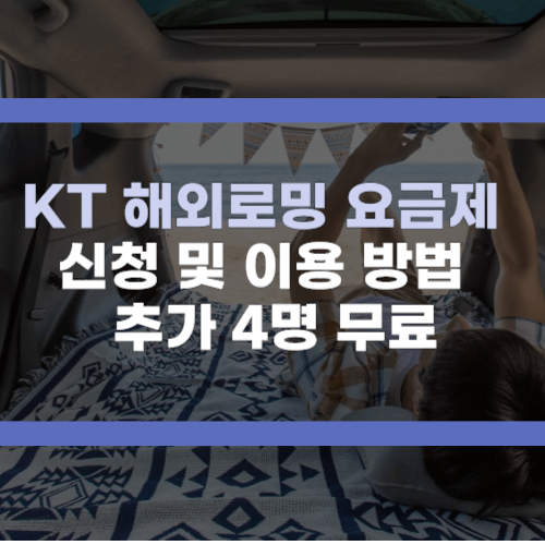 KT 해외 로밍 요금제