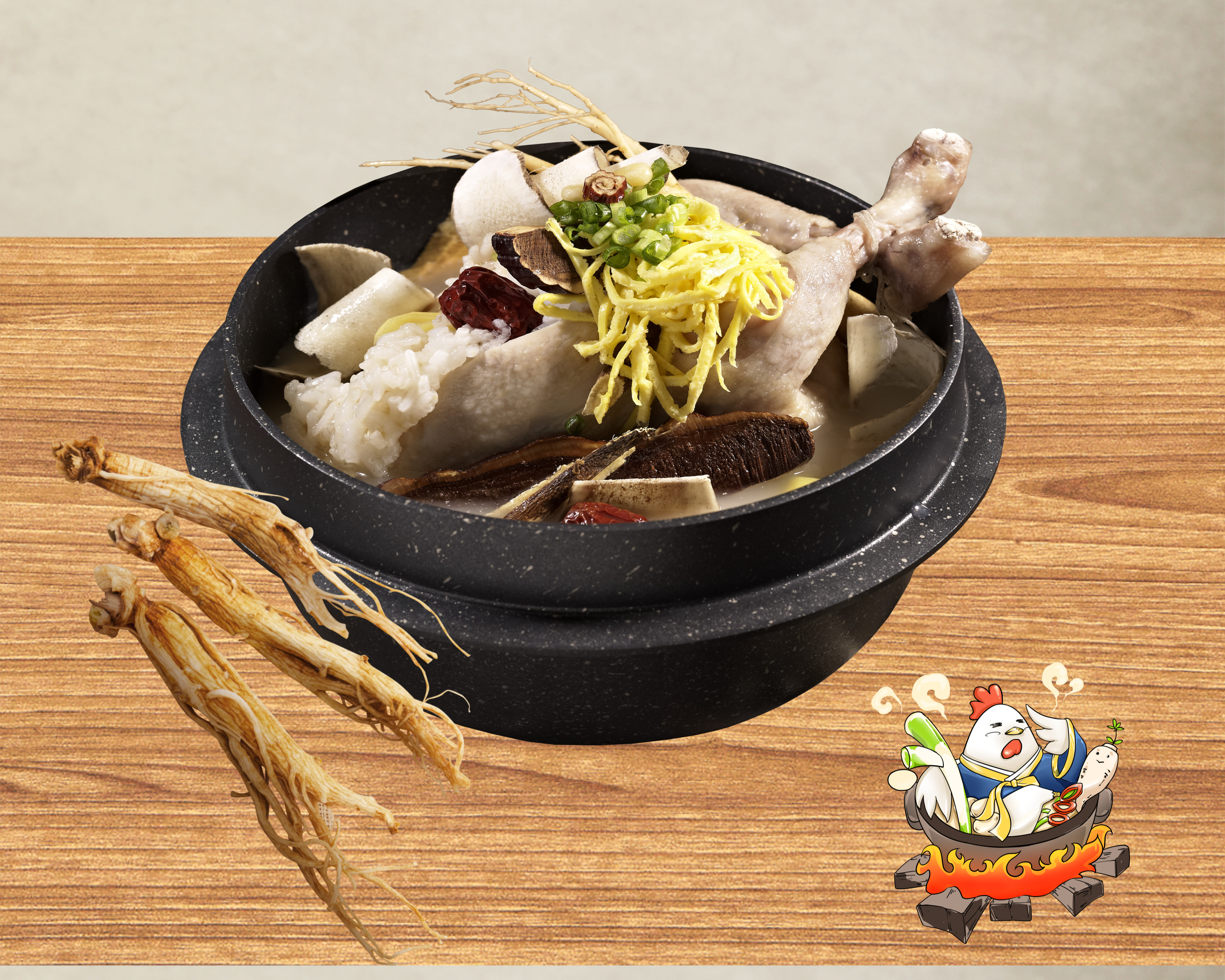 삼계탕. 닭백숙