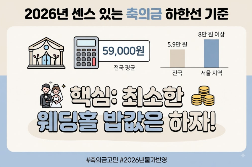 센스 있는 축의금 액수