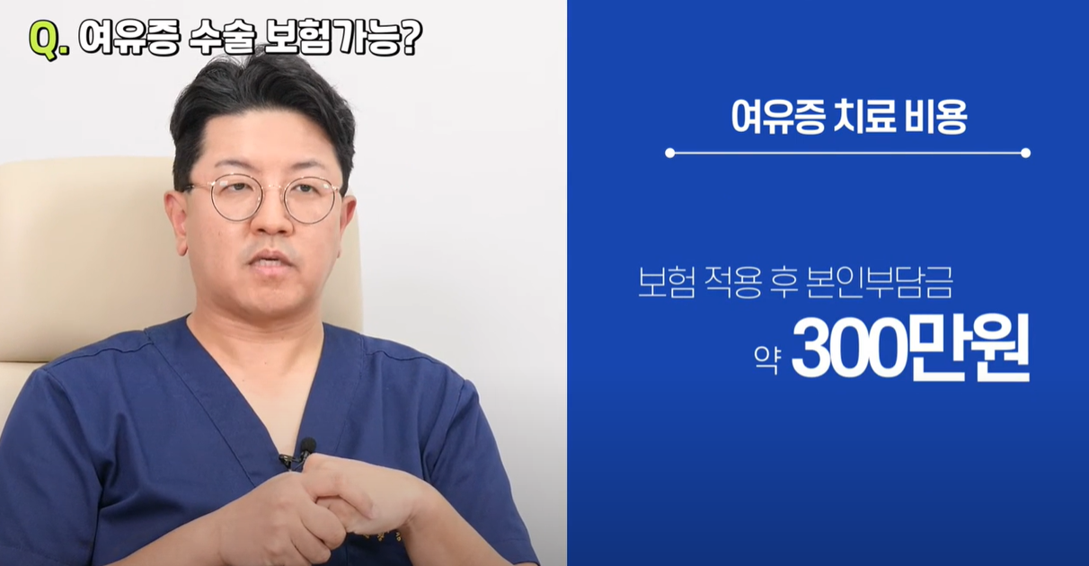 여유증 300만원 수술비용