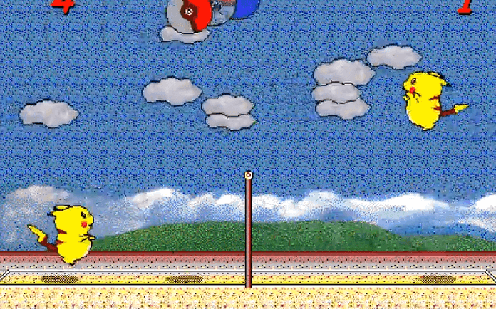 2인용게임 피카츄배구 무료 다운로드 조작 방법