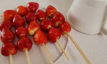 딸기 탕후루 요즘 대세