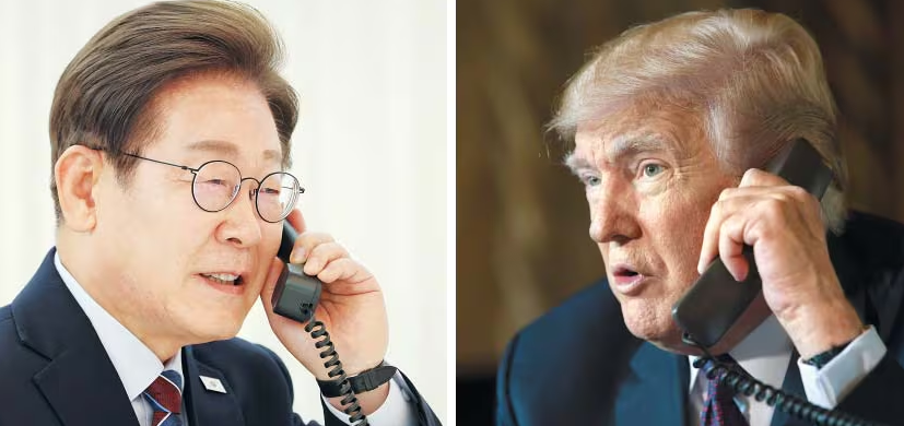 이재명 트럼프 첫 통화 한미 통상 불꽃 튀다