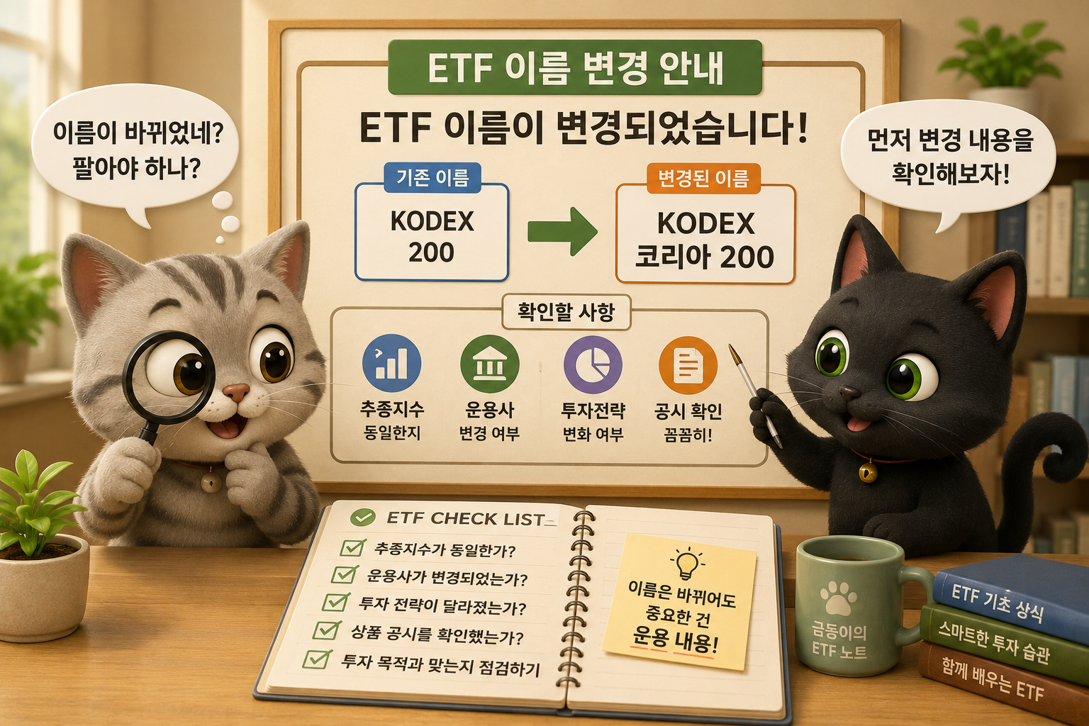국내 주식ETF 이름 바뀌면 어떻게 해야 할까?