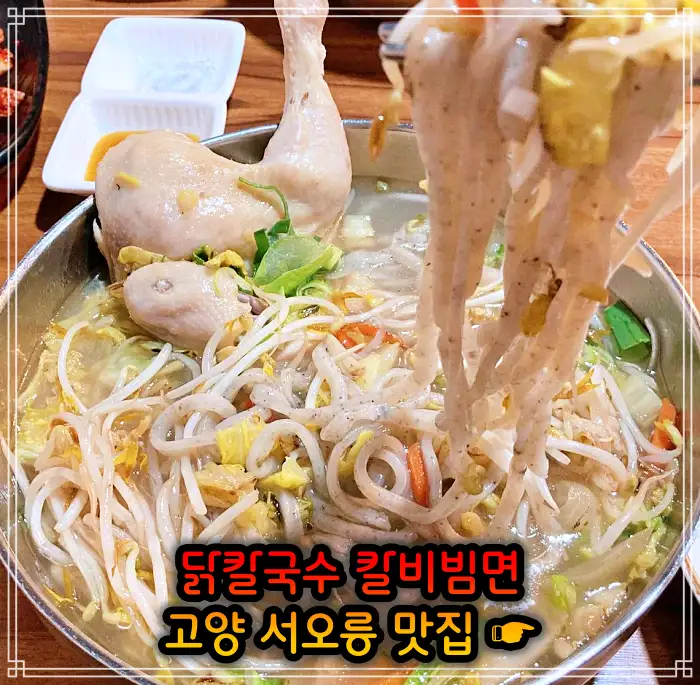 런닝맨 고양 서오릉 닭칼국수, 비빔칼국수 맛집
