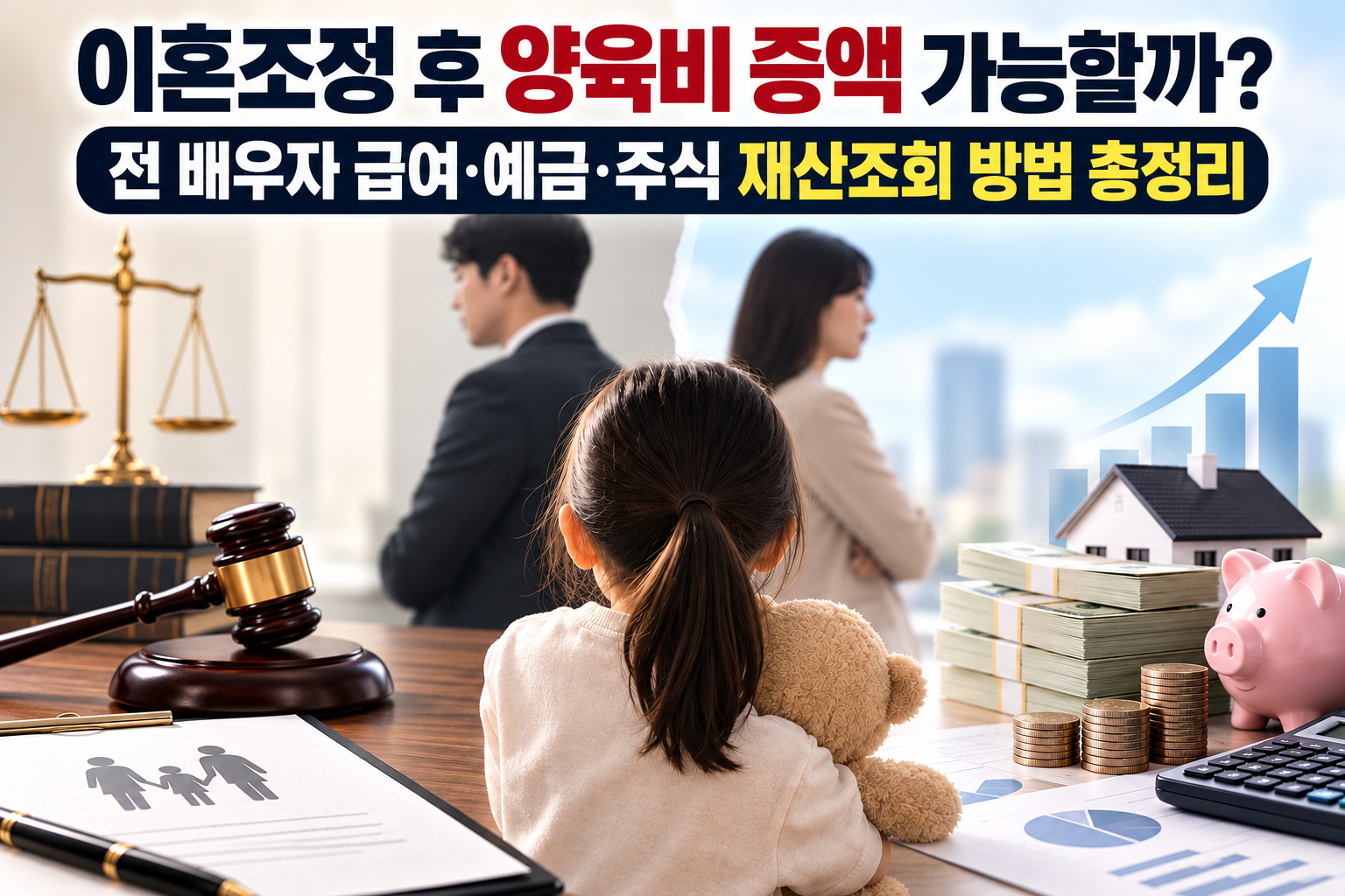 이혼조정 후 양육비 증액 가능할까? 전 배우자 급여·예금·주식 재산조회 방법 총정리 관련 사진