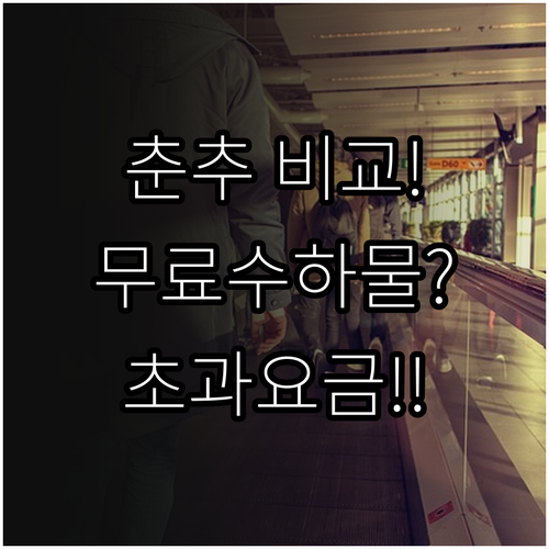 춘추항공 운임별 무료 위탁수하물 비교..