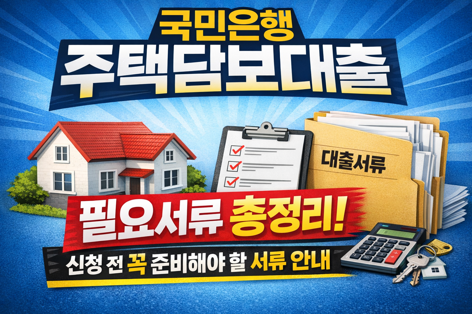 국민은행 주택담보대출 필요서류