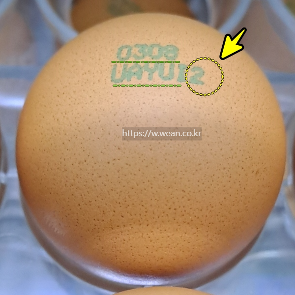 계란이 냉장고에 들어있어요.