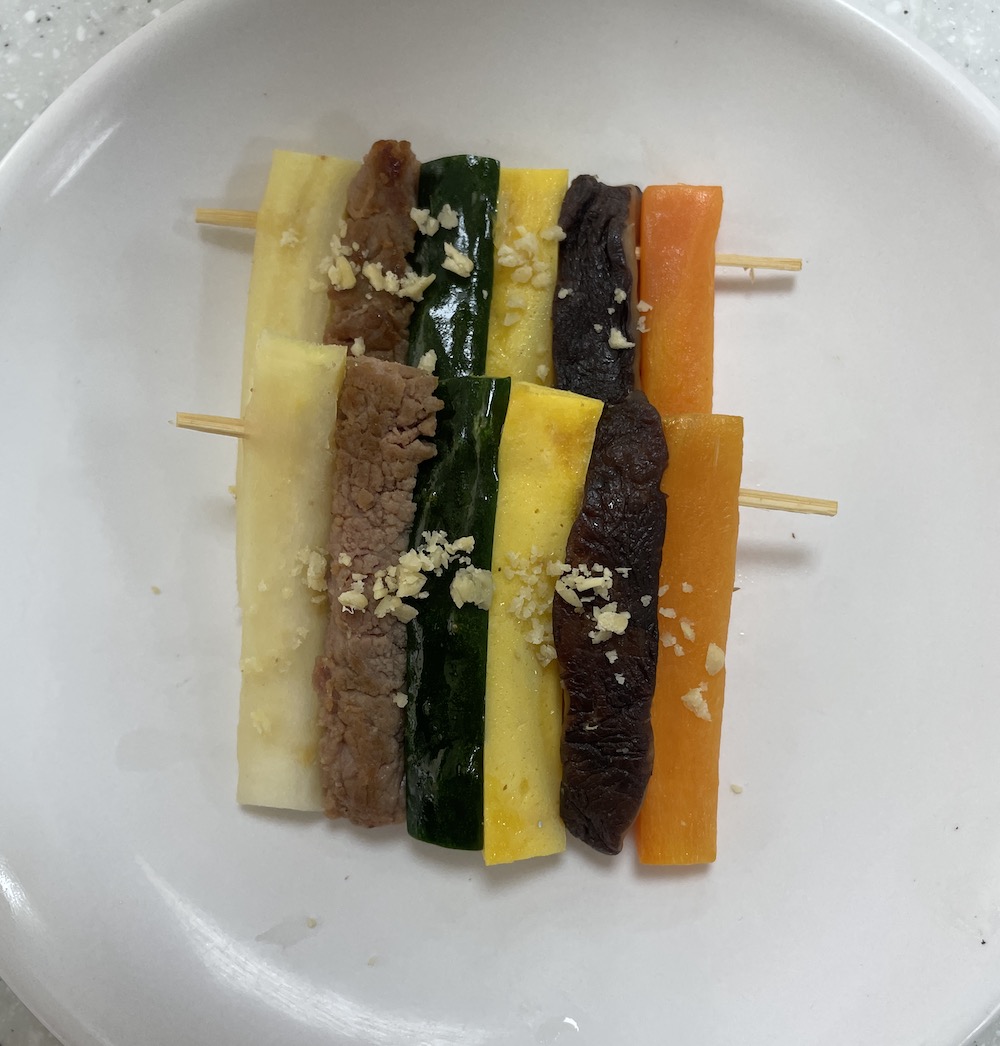 한식조리기능사 실기시험 준비 - 화양적 - 내 작품