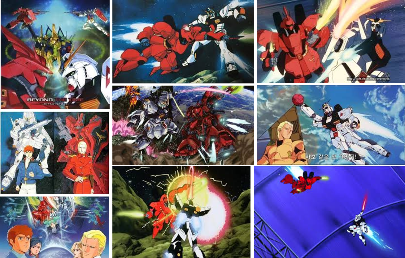 역습의 샤아 애니메이션 명장면 이미지입니다.