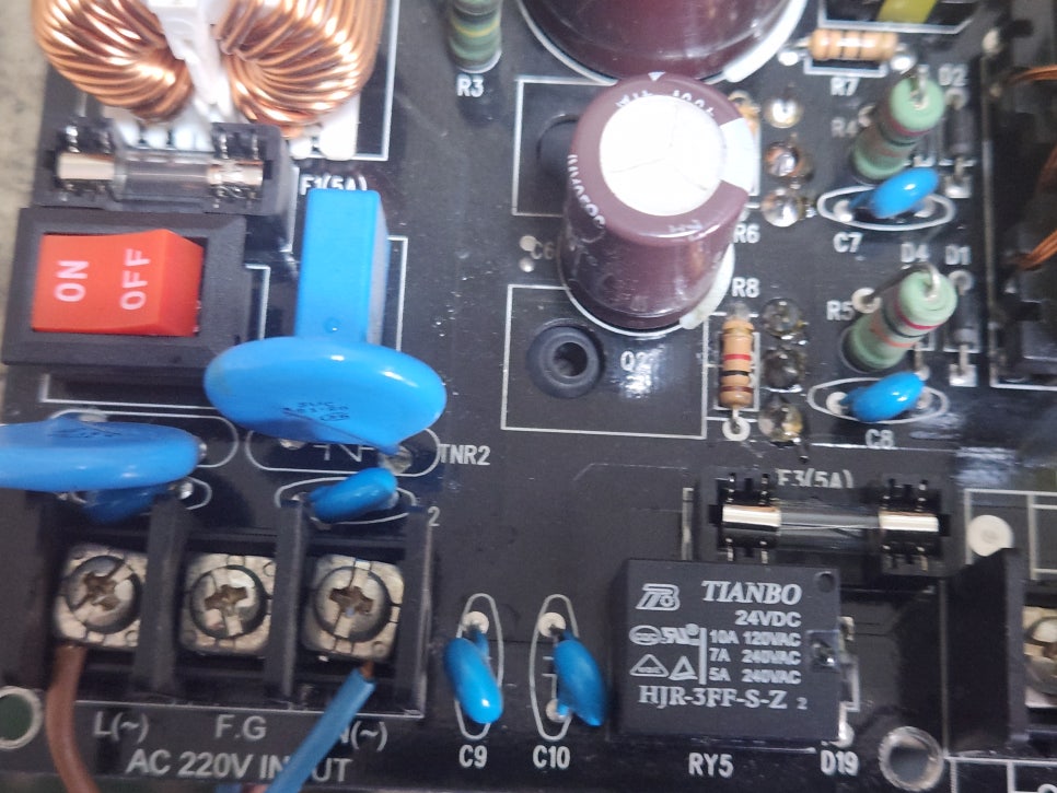 소방수신기파워 Mir Power Unit P400-15L(R05) 전원무감 수리 완료