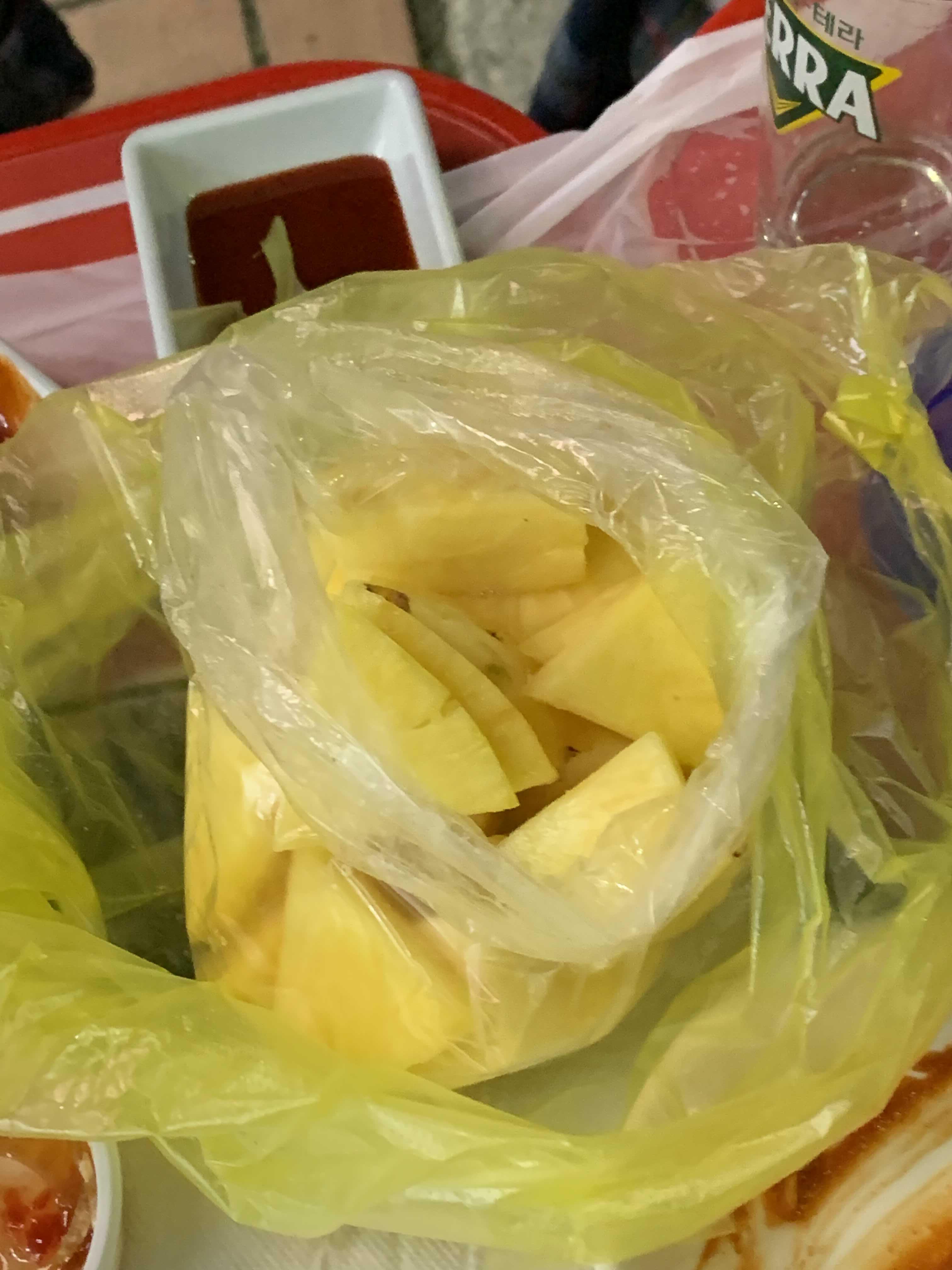 소래포구 야외포차 파인애플