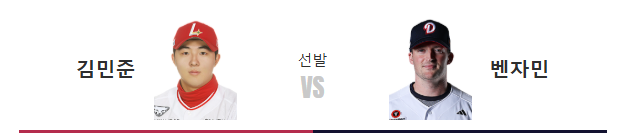 2026년 7월 7일 SSG랜더스 두산베어스 김민준 벤자민 선발투수