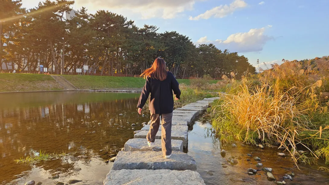 밀양 맥문동 맨발걷기