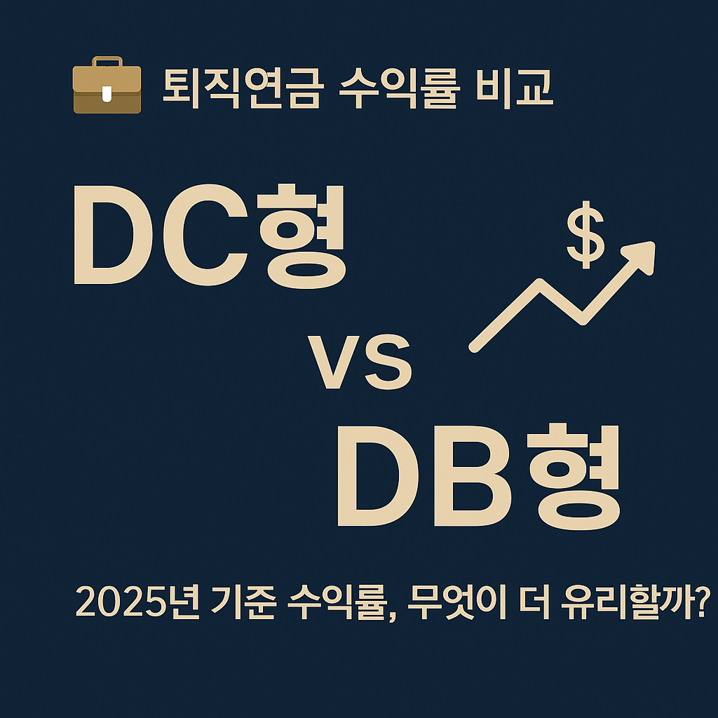 DC형 vs DB형 퇴직연금 2025년 수익률 비교 정보형 썸네일 이미지