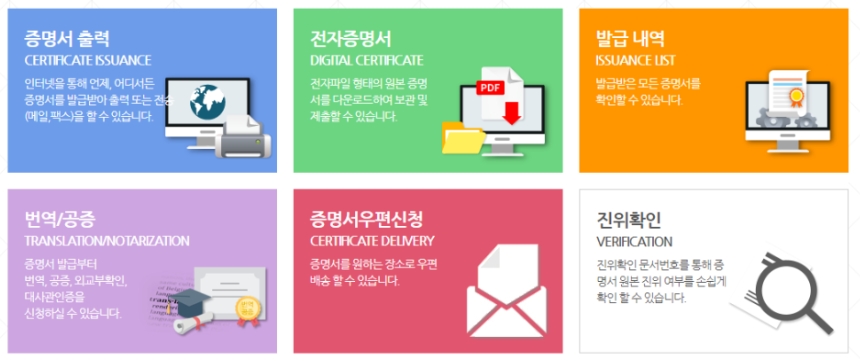 증명서-발급-메뉴