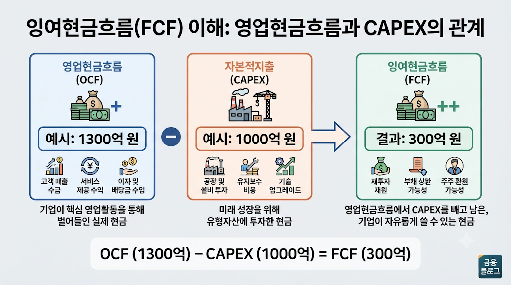 영업현금흐름과 CAPEX를 비교해 FCF를 분석하는 방법