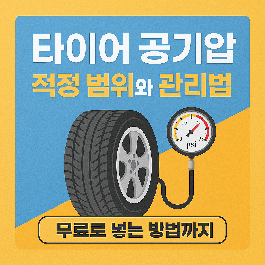 타이어 공기압 적정 범위 와 계절별 관리법