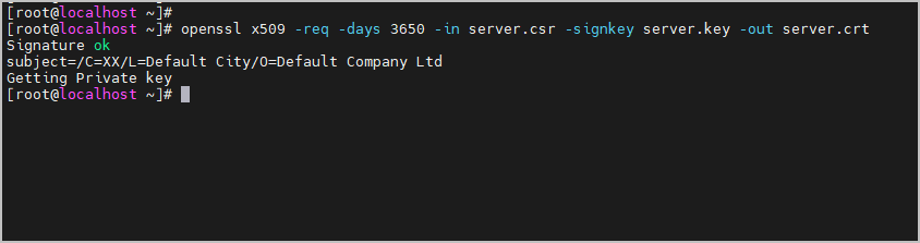 crt 인증서 생성하기
