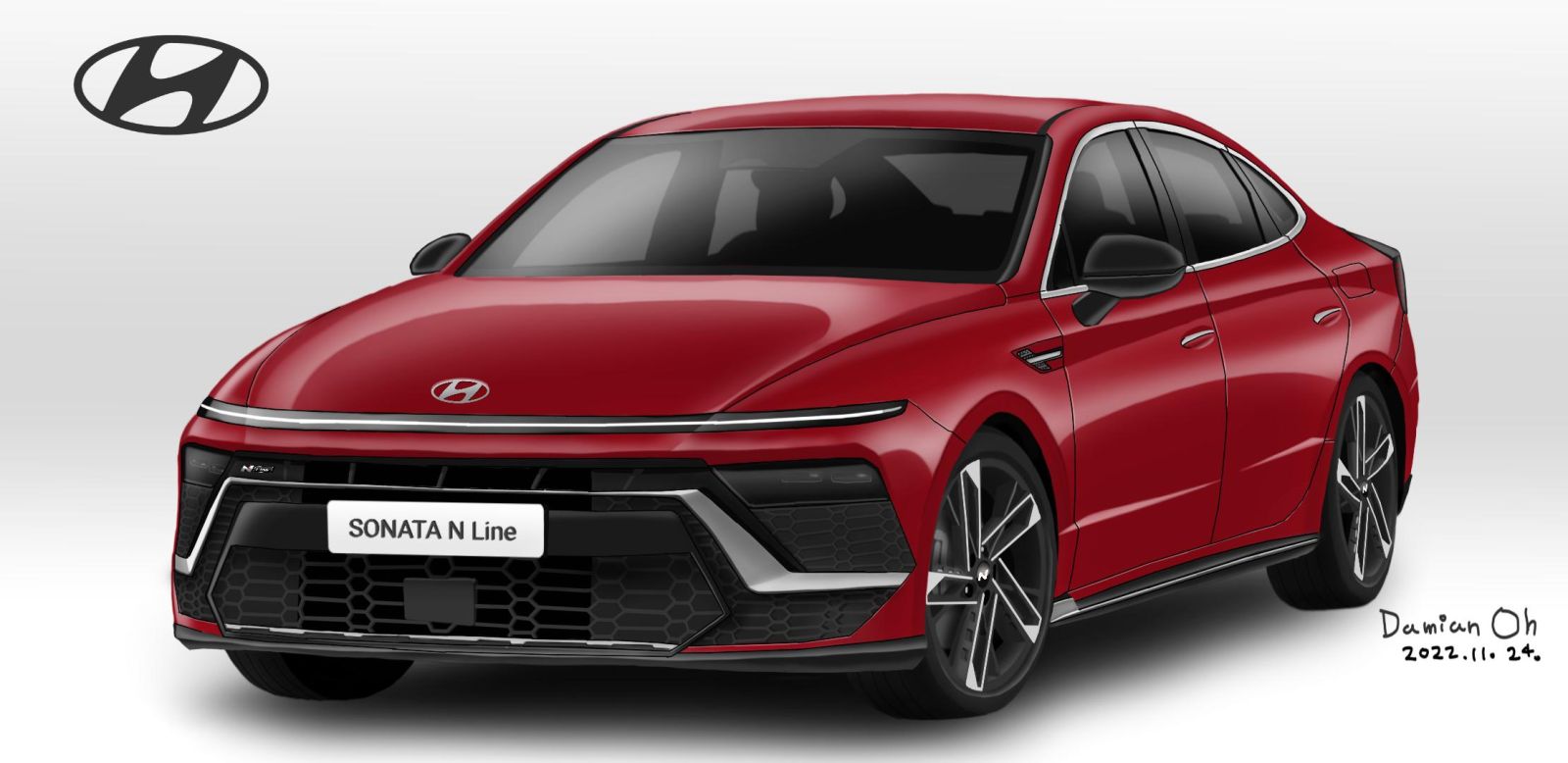 현대차 쏘나타 페이스리프트 예상도