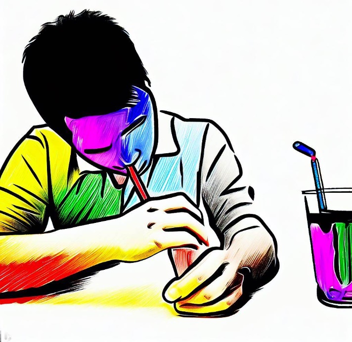 금주중인 사람의 모습