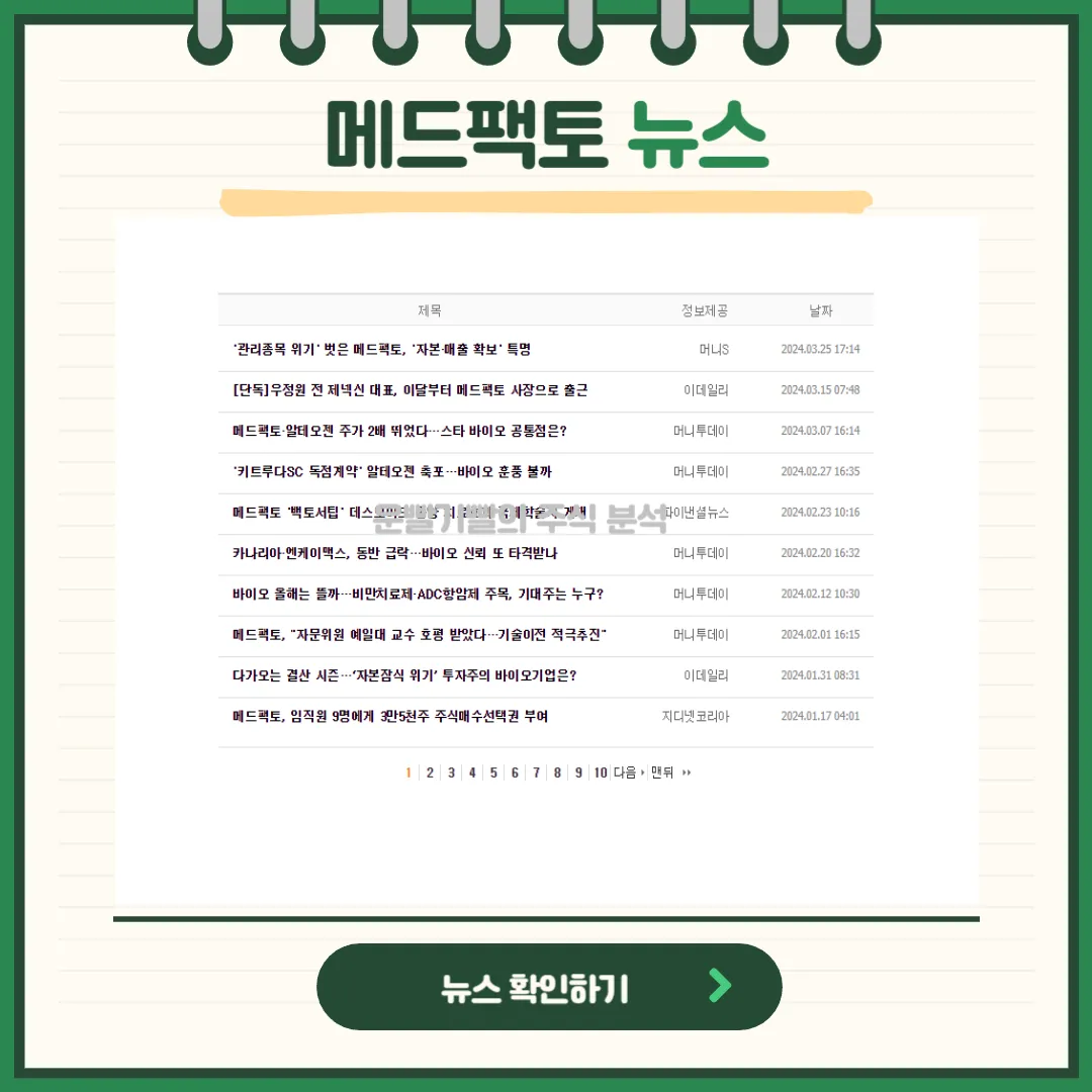메드팩토 뉴스