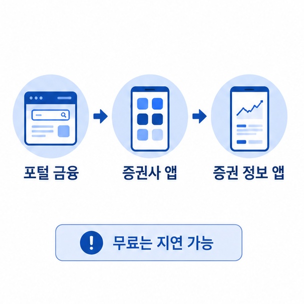 주식 시세 조회 경로 세 가지 비교