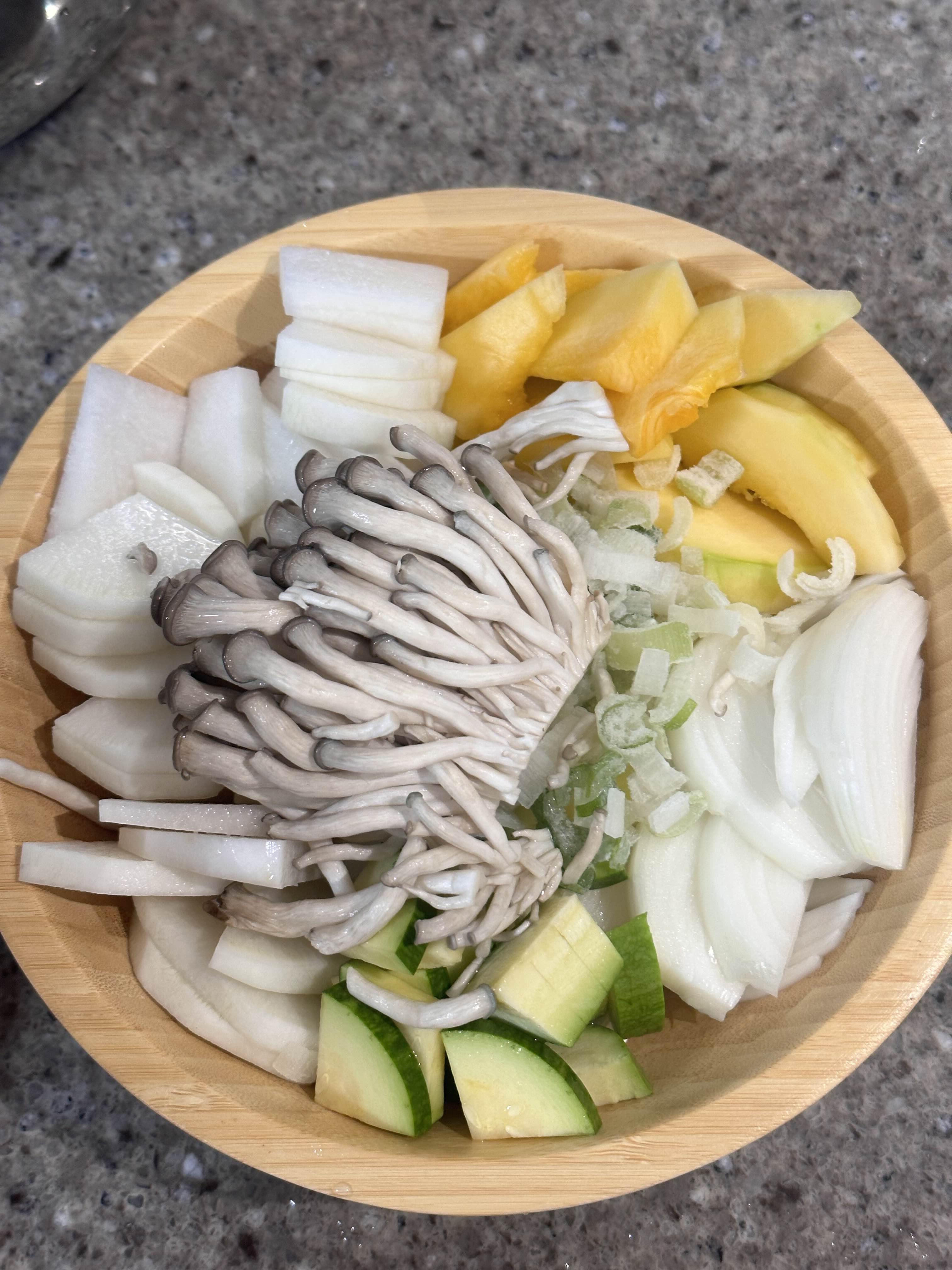 꽃게탕 재료준비