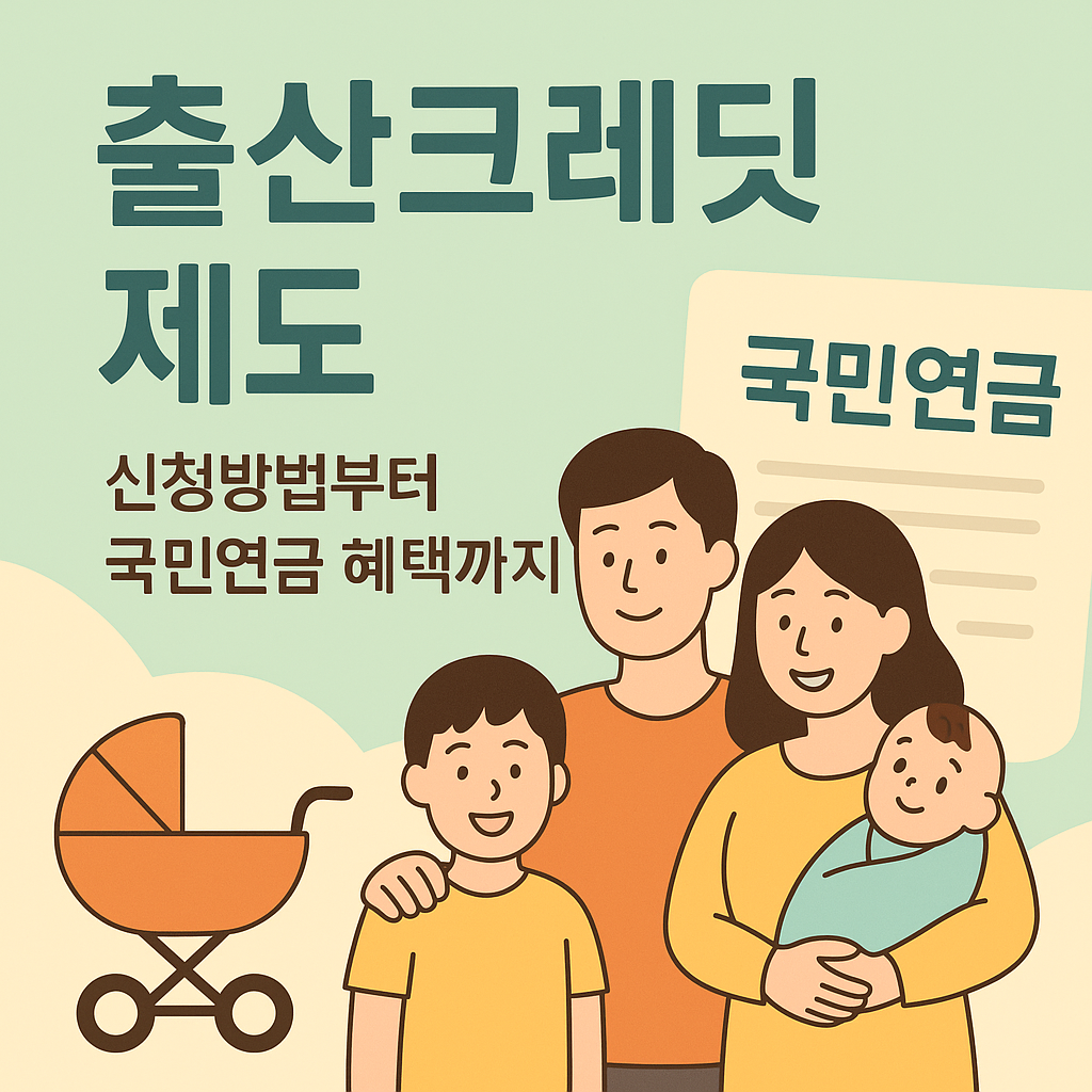 출산크레딧 제도 신청방법부터 국민연금 혜택까지