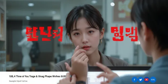 콘텐츠 제작하는 유튜버의 진지한 모습