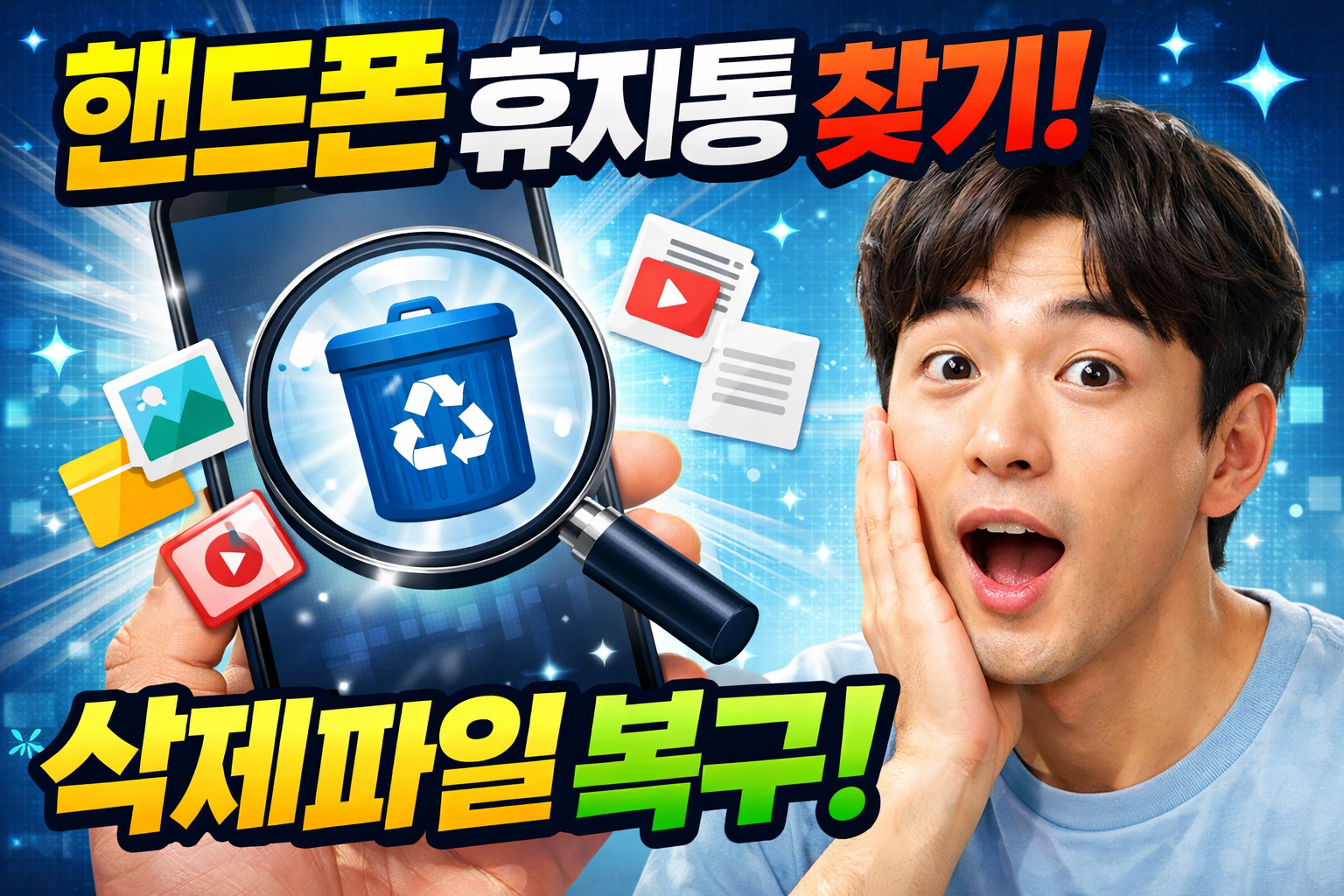 핸드폰 휴지통 찾기