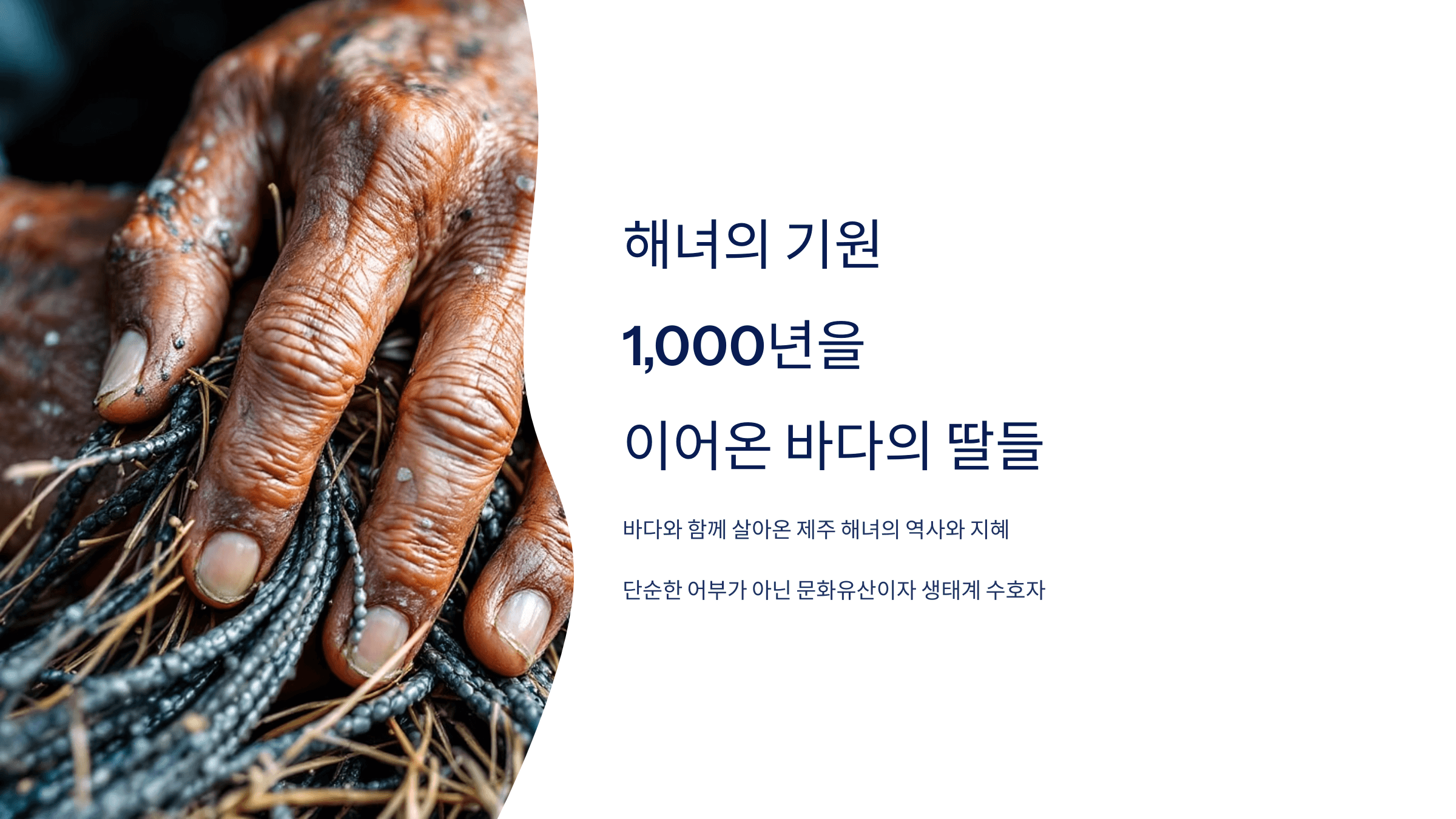 해녀 사진입니다.