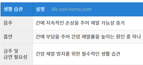 생활 습관과 환경적 요인