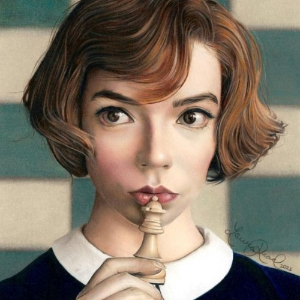 "퀸즈 갬빗" 베스 하몬 역의 Anya Taylor-Jo 사진