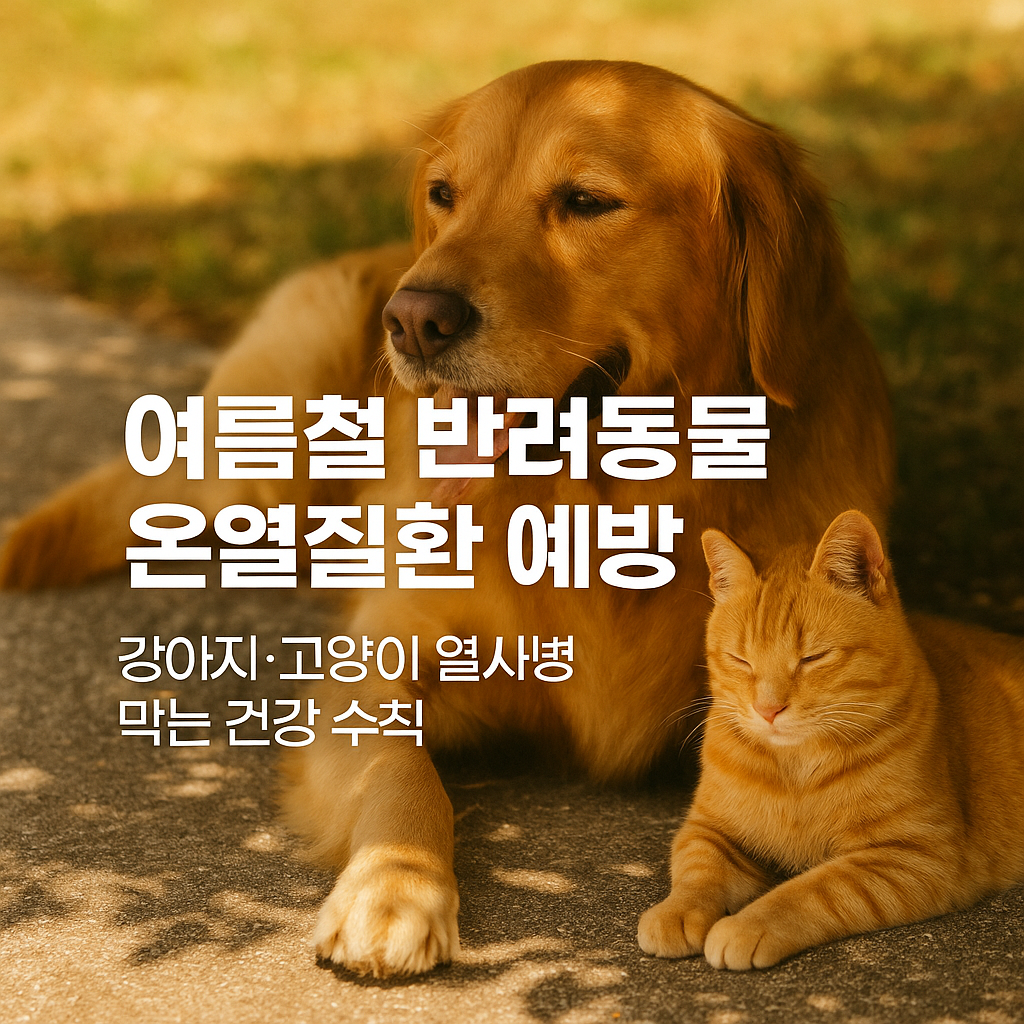 여름철 반려동물 온열질환 예방법