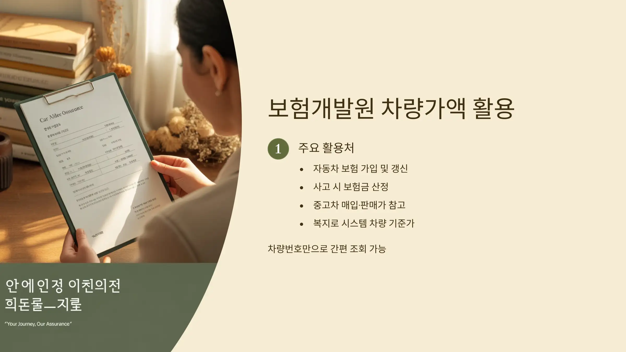 보험개발원 차량가액, 어떤 기준일까?