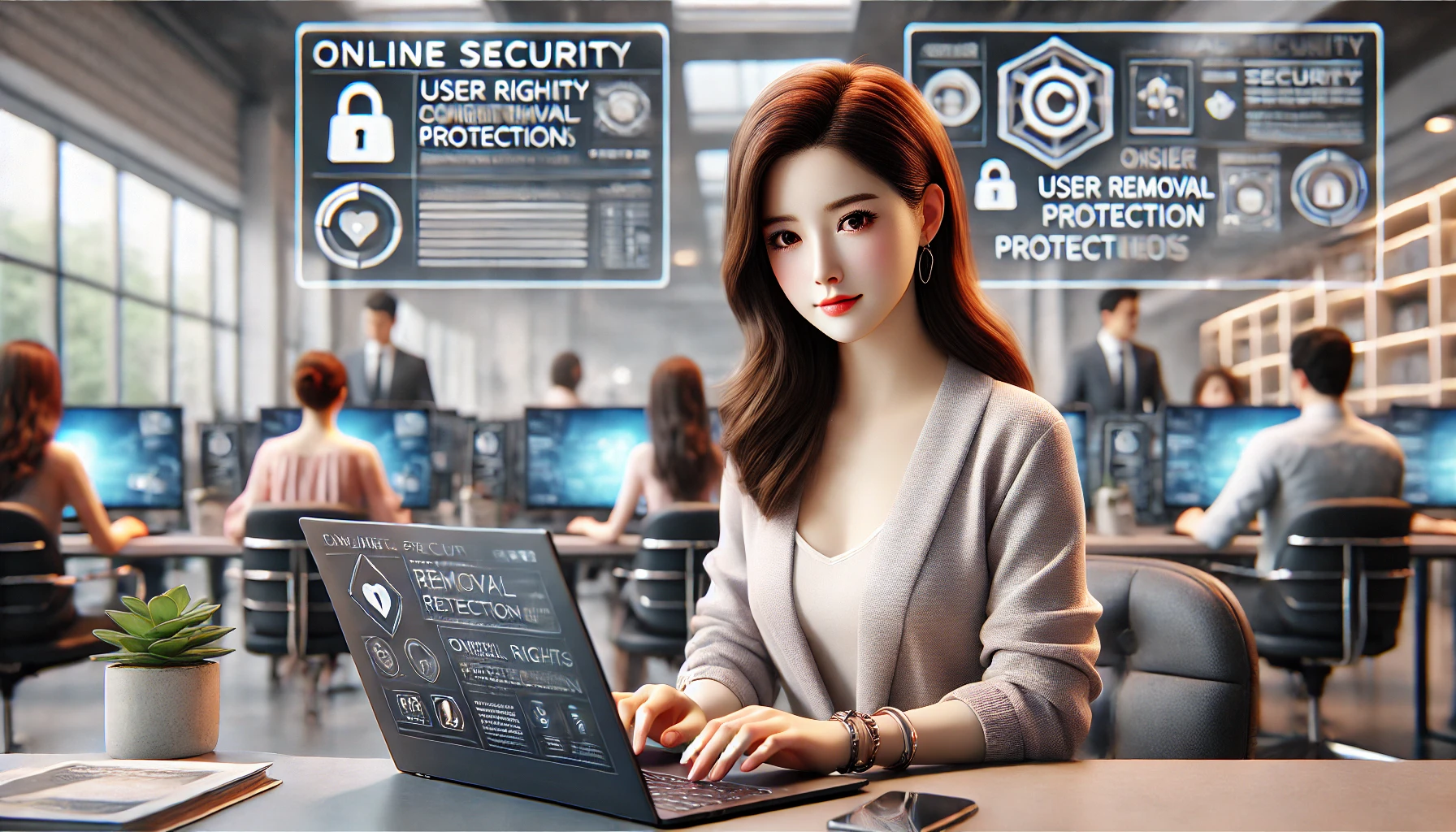 인터넷 명예훼손 피해 관련 확인하는 이미지