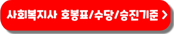 2025 사회복지사 임금 인상률 호봉표 수당