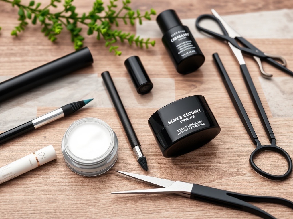 남성뷰티 눈썹관리 관련 사진